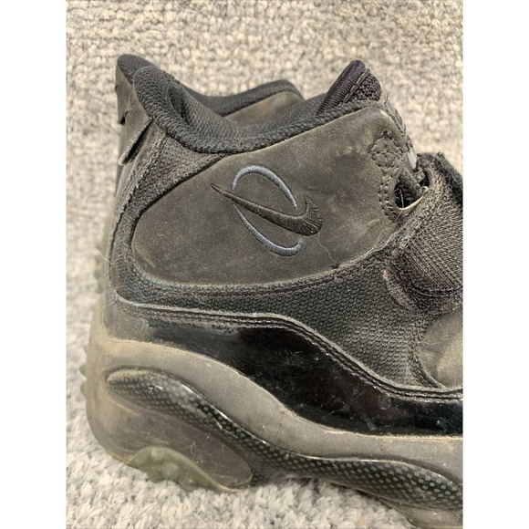 Nike Air Shoes Men’s Size 7.5 Zoom Barry Sanders Black On Black Turf - Picture 8 of 13